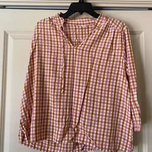 Plaid blouse
